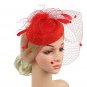 Rsslyn Black Fascinators Black Hat Topper Mesh Fishnet Black Veils