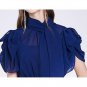Rsslyn Lovely Pink Maxi Dress for Tall Women Puffy Sleeves Slim Fitting Elegant Dress
