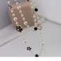 Rsslyn Ready for Shipping Luxury Type Pearl Necklaces with Matching Black CC Brooch