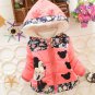 Rsslyn Yellow Jackets for Little Girls Yellow Hooded Padded Parkas Minnie Mouse