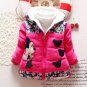 Rsslyn Yellow Jackets for Little Girls Yellow Hooded Padded Parkas Minnie Mouse