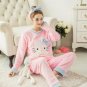 Rsslyn 2pcs/SET Blue Pajama for Tween Girls Blue Kitty Sleeping Clothes Very Soft Pajamas