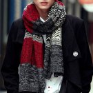 Rsslyn Elegant Fashion Scarf for Men Stripe Pattern Long Neck Warmers