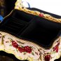 Rsslyn Princess Jewelry Boxes Carved Red Roses Castle and Golden Edging