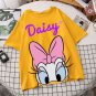 Rsslyn Lucky Me Daisy Duck Tees for Teenage Girls and Women's Black Tops