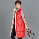 Rsslyn Red Romantic Vests for Women Teenage Girls Long Vets for Winter Plus Sizes Snow Ski Outfit