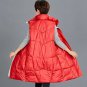 Rsslyn Fashion Black Vests for Women Turtleneck Vest Duck Padded Long Winter Jackets