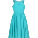 Rsslyn Turquoise Dresses for Tween Girls Free Tiara Sleeveless Birthday Dress