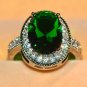 Rsslyn Promise Ring Carat Emerald Rings for Men and Women Surface Width 12mm