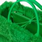 Rsslyn Green Leather Bag with FB Video Fashion Weave Fashion Handbags
