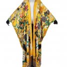 Rsslyn Yellow Caftan Kimono Body Beach Cover Multicolor Large Tunics for Women