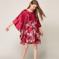 Rsslyn Mini Dresses for Women Fashion Navy Blue Tops Navy Blue Silk Blouses