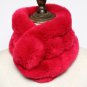 Rsslyn Very Soft in Texture Back to Back Fur Neck Warmers Black Scarves for Women