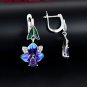 Rsslyn Blue Earrings for Women 925 Sterling Silver Earring Blue Flower Earrings