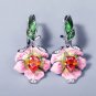 Rsslyn Blue Earrings for Women 925 Sterling Silver Earring Blue Flower Earrings