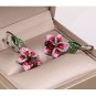 Rsslyn Blue Earrings for Women 925 Sterling Silver Earring Blue Flower Earrings
