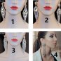 Rsslyn Fashion Trend Large Earrings Bridal Silver Earrings Big Crystal Stones
