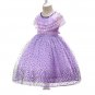 Rsslyn Fake Shawl Dresses for Toddler Girls Polka Dots Lacy Dress for Baby Girls Tiaras