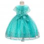 Rsslyn Fake Shawl Dresses for Toddler Girls Polka Dots Lacy Dress for Baby Girls Tiaras