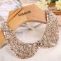 Rsslyn Golden Necklaces for Women Fake Collar Dress Accent for Girls Necklaces