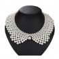 Rsslyn Ultra Big Pearl Necklaces Chunky Collar Fake Collar Necklaces for Girls and Women
