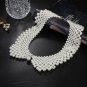 Rsslyn Ultra Big Pearl Necklaces Chunky Collar Fake Collar Necklaces for Girls and Women