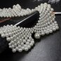 Rsslyn Ultra Big Pearl Necklaces Chunky Collar Fake Collar Necklaces for Girls and Women