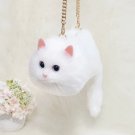 Rsslyn Well Made White Cat Purses for Women and Teenage Girls Semi-Look Alike Cats