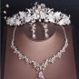 Rsslyn Silver Crown for Christmas Pageant Show Wedding in December Flower Tiara