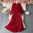 Rsslyn Top Quality Maxi Dresses for Women Red Chiffon Dress Fashion Red Dress