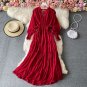 Rsslyn Top Quality Maxi Dresses for Women Red Chiffon Dress Fashion Red Dress