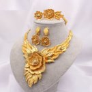 Rsslyn 3pcs/SET Christmas Gift to Mother Large Rose Jewelry Set