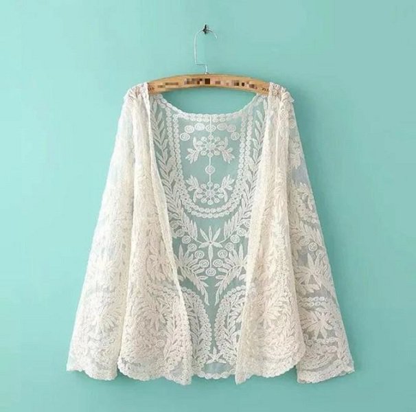 Rsslyn Medium Tops for Women New Lacy Cardigan for Teenage Girls and Women Beach Tops