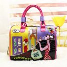 Rsslyn Patchwork Tote Bags Italian Fashion Bags Yellow Purses Multicolor Traveling Bags