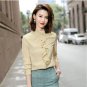 Rsslyn Mintgreen Blouses Ruffled Tops for Women Office Interview Outfit