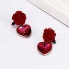 Rsslyn Red Heart Earrings for Women