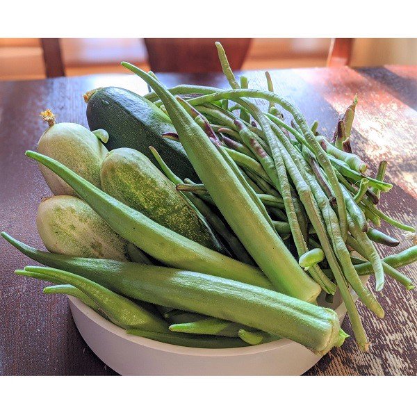 Rsslyn 15pcs Dried Okra Pods Each Pods Contains 30-60pcs Seeds