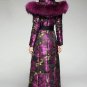 Rsslyn Purple Overcoats for Women Free CC Necklace Free CC Brooch