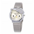 Rsslyn Hello Kitty Silver Watches for Teenage Girls Watches