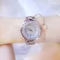 Rsslyn Fashion Trend Golden Watches for Women with Golden Bracelet