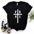 Rsslyn PRAY New Black Tees for Women Summer Tops for Teenage Girls Shirts