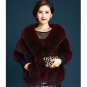 Rsslyn Luxury Poncho with Hand Pocket Large Fur Vests Faux Fur Shoulder Warmers