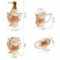 Rsslyn 5pcs/SET Beautiful Home Bathroom Accessories Sets Porcelain European Style Living