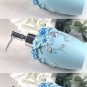 Rsslyn 5pcs/SET Blue Bathroom Accessories Toothbrush Cup Toothpaste Holder Shower Bottle Soap Dish