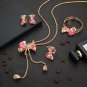 Rsslyn Fashion Trend Dubai Gold Jewelry Sets Bow Pattern