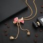 Rsslyn Fashion Trend Dubai Gold Jewelry Sets Bow Pattern
