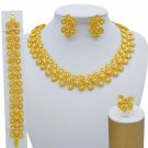 Rsslyn 4pcs/SET Vogue Jewelry Set for Women Dubai Gold