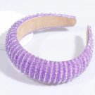 Rsslyn Purple Headbands with Full Crystals Lavander Headband for Girls
