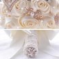 Rsslyn New White Bouquet Wedding Bridal Bouquets Wedding Accessories Silver Crystal Bouquets