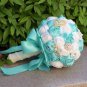 Rsslyn New White Bouquet Wedding Bridal Bouquets Wedding Accessories Silver Crystal Bouquets